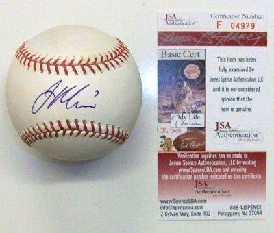 Joe Mauer Signed Baseball Oml Minnesota Twins Jsa Coa