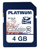 Produkt-Bild: Platinum 4 GB Class 10 SDHC Speicherkarte