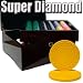750 Ct Super Diamond 8.5 Gram Poker Chip Set in Mahogany Wooden Case w/ High Gloss Fi...