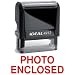 PHOTO ENCLOSED Red Stock Self-Inking Rubber Stamp