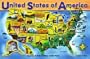 Melissa & Doug Deluxe Wooden USA Map Puzzle