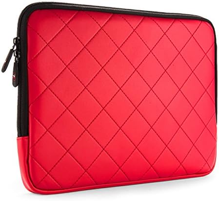 SumacLife Diamond Quilted PU Leather Sleeve for Samsung Galaxy Tab Pro 12.2 / Note Pro 12.2 Tablet (Red)