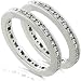Jewelry : Diamond Channel Set Eternity Bands 1ctw (SET OF 2)