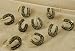 Western Theme Horseshoe Shower Curtain Hooks by Collections Etc