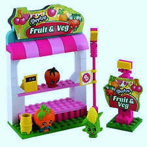 Shopkins Fruit & Veggie Stand Kinstructions with 3 Figures