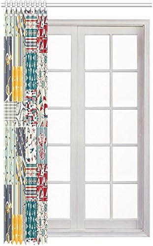 Nautical Anchor Blackout Window Curtain/Panel 52" W X 84" L (One Panel)
