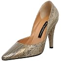 Beverly Feldman Ainsley Pump,Beige/Gold,6.5 M