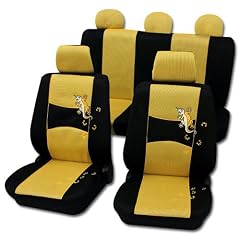 Petex Auto Sitzbezug - Set Gecko, gelb 11tlg.
