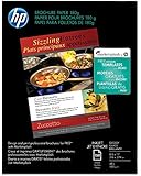 HP Brochure Paper, Glossy (150 Sheets, 8.5 x 11 Inches, 180 g) 92 Brightness Q1987A