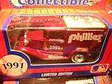 Philadelphia Phillies 1991 Matchbox MLB Diecast Ford Model A Truck White Rose Collectible Toy Car 1:64 Scale