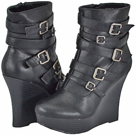 Bamboo Ceasar-26 Black Women Ankle Boots
