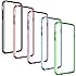 Alpatronix BX140 Additional & Extra Color Bumpers for iPhone 6S/6 Battery Case - 5 Pack (Assorted Colors - Smoke, Red, Purple, Blue, Green)
