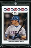 2008 Topps # 439 Josh Hamilton - Cincinnati Reds - MLB Baseball Trading Card in a Protective Screw Down Display Case