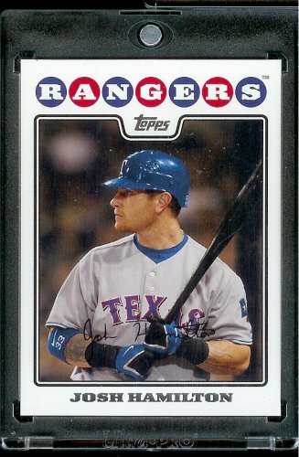 2008 Topps # 439 Josh Hamilton - Cincinnati Reds - MLB Baseball Trading Card in a Protective Screw Down Display Case