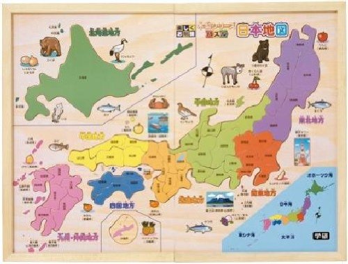 木製パズル日本地図