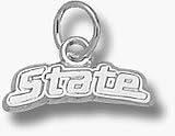 Michigan State Spartans State 3/16 Charm - Sterling Silver Jewelry