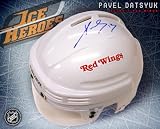 Pavel Datsyuk Detroit Red Wings Autographed White Mini Helmet - Autographed NHL Helmets and Masks
