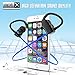 SoundPEATS Bluetooth Headphones Sweat Resistant Wireless In-ear Stereo Earphones for Exercise (Bluetooth 4.1, aptx, Secure Ear Hooks Design, 6 Hours Play Time, Upgraded Version) - Q9A+ Blue