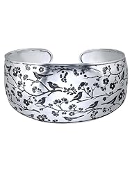 Handcrafted Sterling Silver Songbird Cuff Bracelet