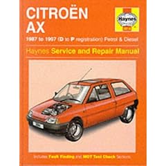 Citroen AX (1987-97) Service and Repair Manual (Haynes Service and Repair Manuals)