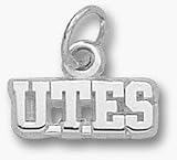 Utah Utes Utes 3/16 Charm - Sterling Silver Jewelry