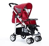 51395Fz6ZbL. SL160  Waltz Single Stroller in Red Wave