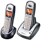 Uniden TRU8860-2 5.8 GHz Digital Cordless Phone with Dual Handsets and Caller ID (Black/Silver)