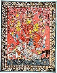 Wall Paintings Patachitra Organic Color on Paper 15 x 12 inches
