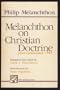 Melanchthon on Christian Doctrine: Loci Communes, 1555