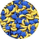 Stars Cake Decorations - STARS & MOONS EDIBLE Candy Confetti Sprinkles for Cakes, Cupcakes & Cookies