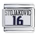 Nba Stojakovic #16 Licensed Sports Italian Charms Bracelet Link