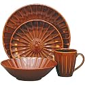 Sango Sundance 16-Piece Dinnerware Set, Brown