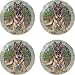 Set of Four German Shepherd Ambiance Coasters - Style vpa3