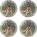 Set of 4 Absorbent Coasters - German Shepherd