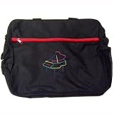 from Things are Beautiful Red Colour Portfolio Music Bag - Embroidered Piano Logo