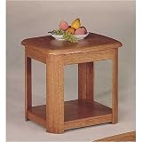 Traditional Oak Finish Occasional Living Room End / Side Table