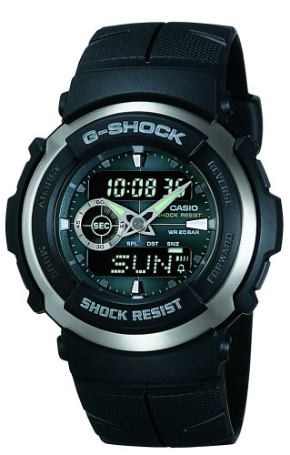 Casio Men's G-Shock Ana-Digi Black Street Rider Watch #G300-3AV