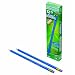 Ticonderoga Erasable Checking Pencils, Eraser Tipped, Pre-Sharpened, Set of 12, Blue (14209)