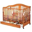 Rochester Crib with Drawer – Oak