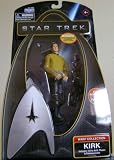 Playmates STARTREK WARP COLLECTION CAPTAIN KIRK with Silver Starfleet Emblem Figure StandIMAGE