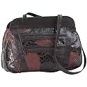 Large Patchwork Leather Brown Handbag