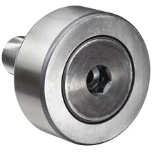 INA KR Series Cam Follower, Stud Type, Sealed, Steel, Metric