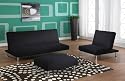 Furniture online: Black Fabric Klik-Klak Sofa Bed Sleeper & Chair
