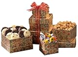 Broadway Basketeers Gourmet Mini Gift Tower of Sweets for Mothers Day