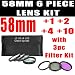 DM Optics 58mm +1 +2 +4 +10 Close-Up Macro Filter Set with Pouch For The Canon Digital EOS Rebel T3, T3i, T2i, T1i, Digital SLR Cameras