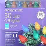 GE StayBright 50 Christmas LED C-9 Lights C9