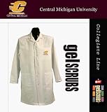 Central Michigan Chippewas Long Lab Coat from GelScrubs - B000BJIFVQ