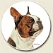 Boston Terrier Coaster, Single Coaster for Your Car