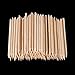 Tinksky 100pcs Multi-functional Nail Art Polish Orange Wood Sticks Cuticle Pusher Removers