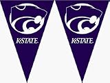 Kansas State Wildcats 25' String of 6 x 9 Party Pennants